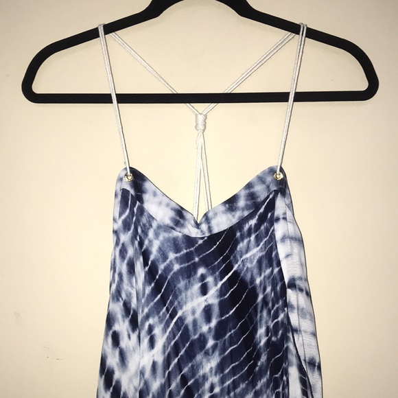 Michael Kors Tie Die Asymmetrical Maxi Dress SizeM - Picture 3 of 11